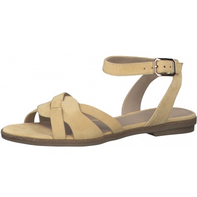 s.Oliver Leather Sandal 5-28100-28-512 with Soft Foam beige Women